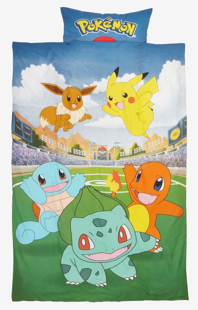 Posteljina POKEMON 2024 140x200/50x70/75 cm plava dječja